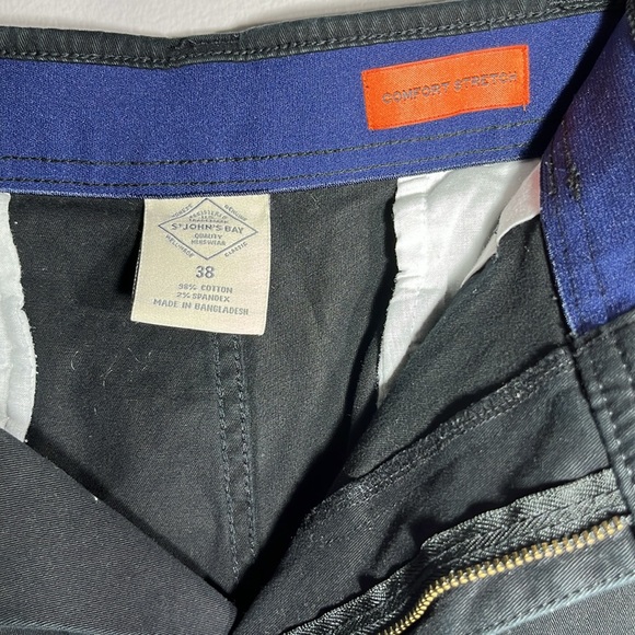 St. John’s Bay Men’s Black Comfort Stretch Shorts Size 38 - Picture 5 of 5